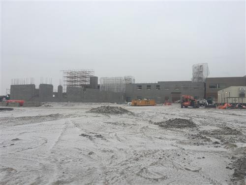 Southeast view of the new south classroom tower 